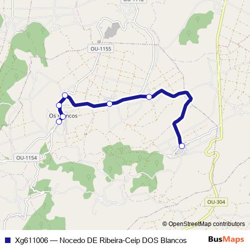 Xg611006 bus Line Map