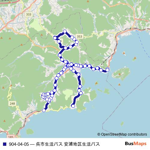 904-04-05 bus Line Map