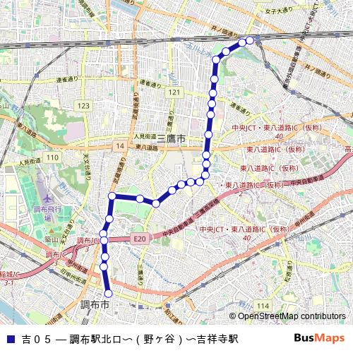 吉０５ bus Line Map