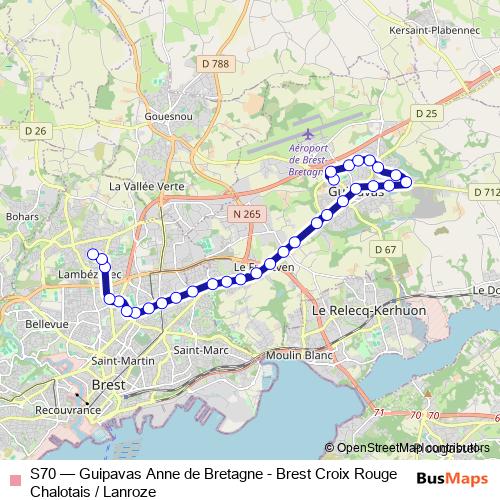 S70 bus Line Map