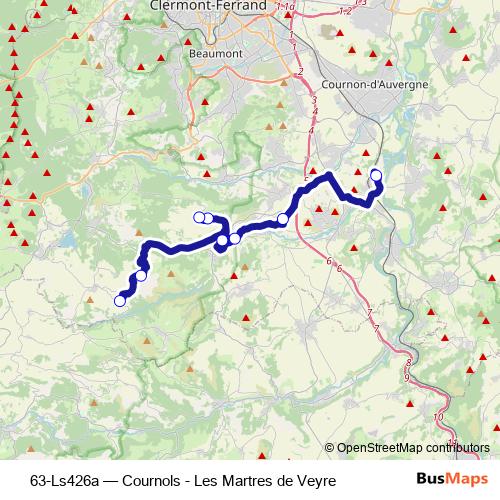 63-Ls426a bus Line Map