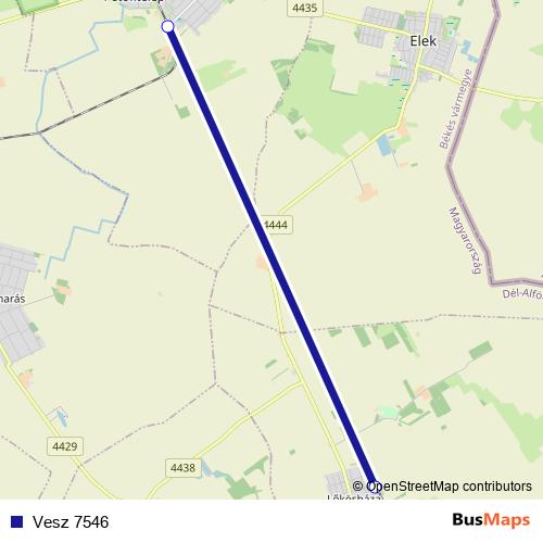 Vesz 7546 rail Line Map