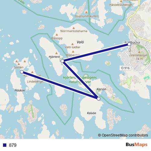 879 ferry Line Map