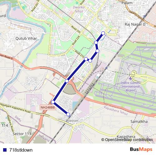 718stldown bus Line Map