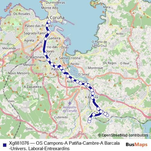 Xg881076 bus Line Map