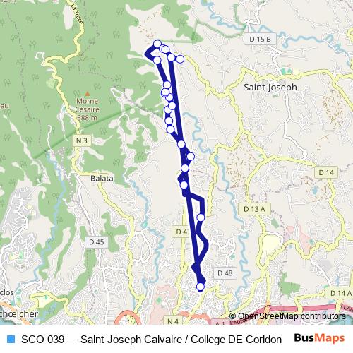SCO 039 bus Line Map