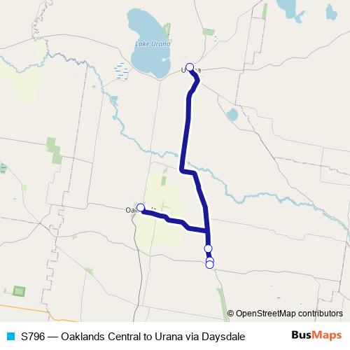 S796 bus Line Map