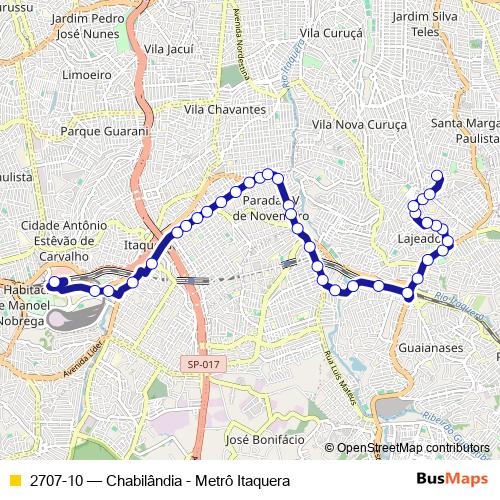 2707-10 bus Line Map
