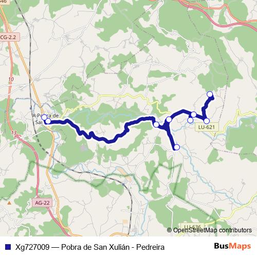 Xg727009 bus Line Map