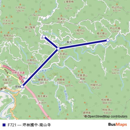 F721 bus Line Map
