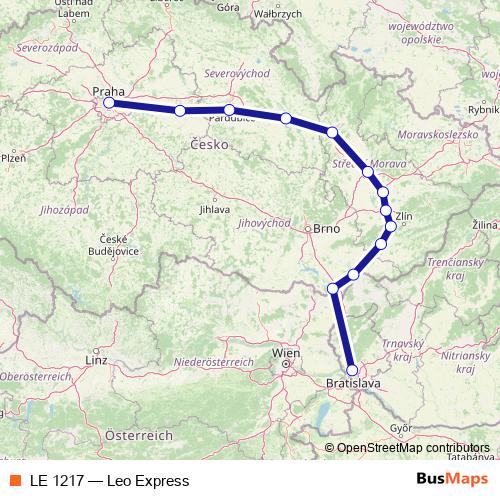 LE 1217 rail Line Map