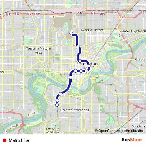 Metro Line tram Line Map