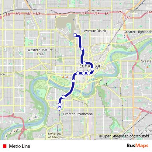 Metro Line tram Line Map