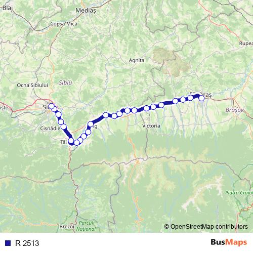 R 2513 rail Line Map