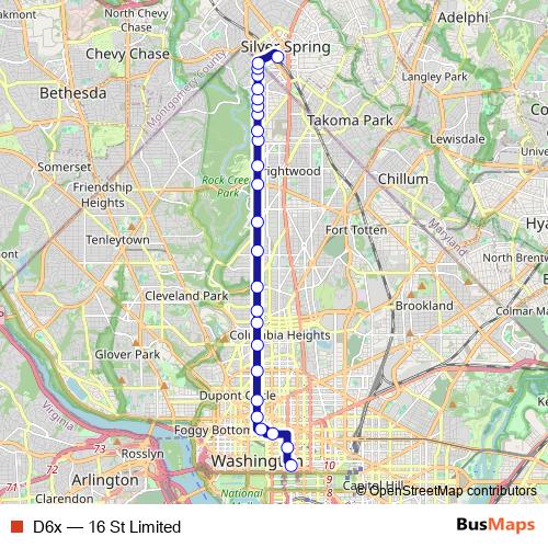 D6x bus Line Map
