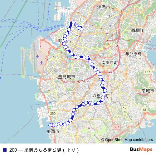 200 bus Line Map