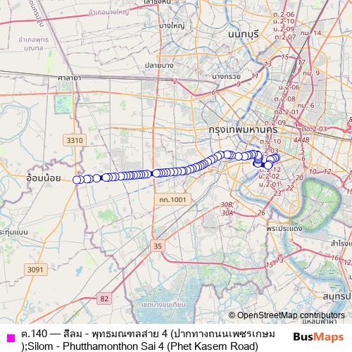 ต.140 bus Line Map