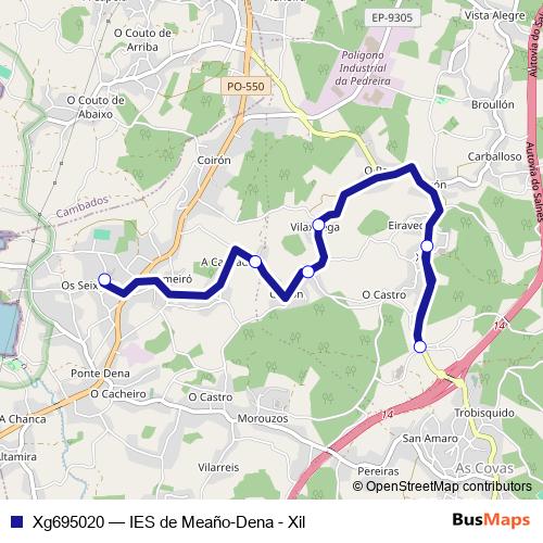 Xg695020 bus Line Map