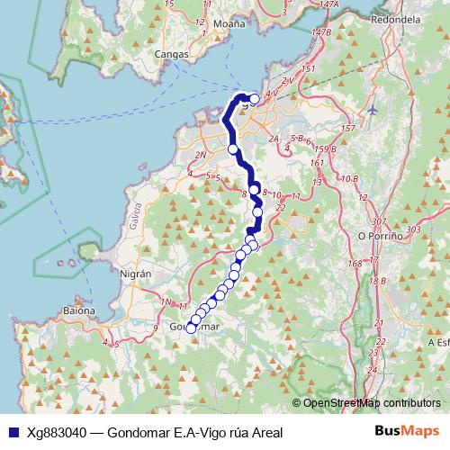 Xg883040 bus Line Map