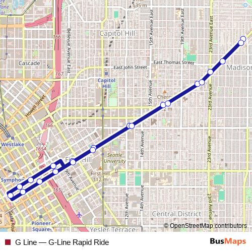 G Line bus Line Map