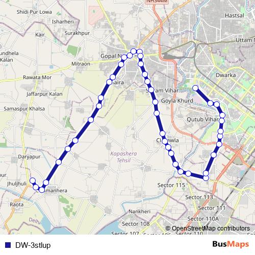 DW-3stlup bus Line Map