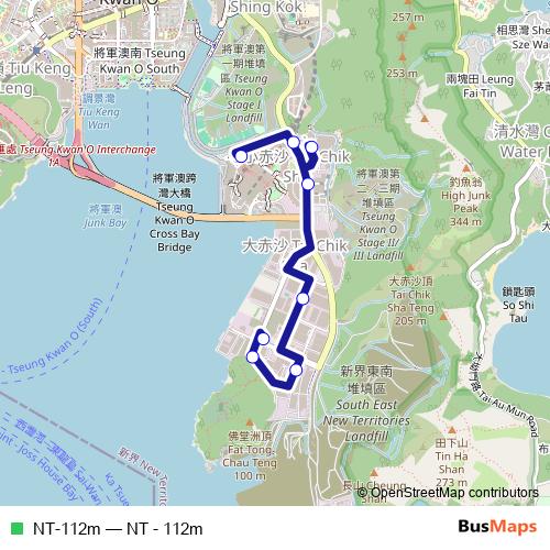 NT-112m bus Line Map