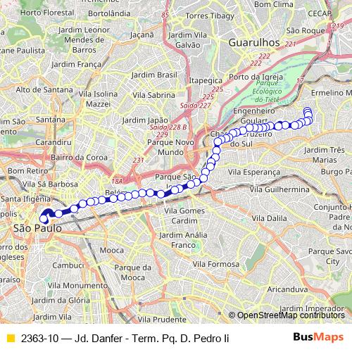 2363-10 bus Line Map
