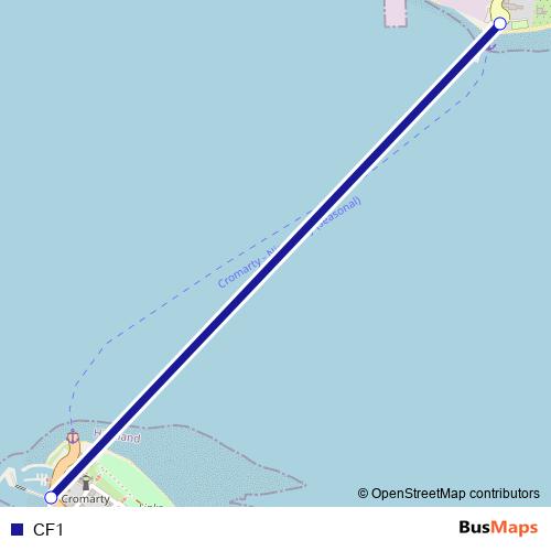 CF1 ferry Line Map