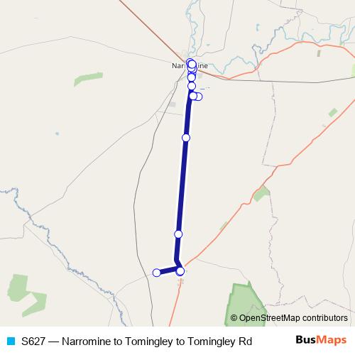 S627 bus Line Map