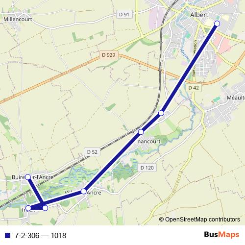 7-2-306 bus Line Map