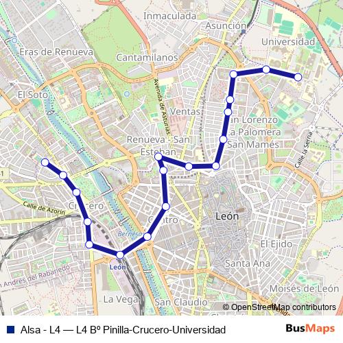 Alsa - L4 bus Line Map