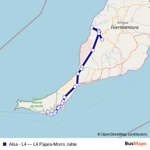 Alsa - L4 bus Line Map