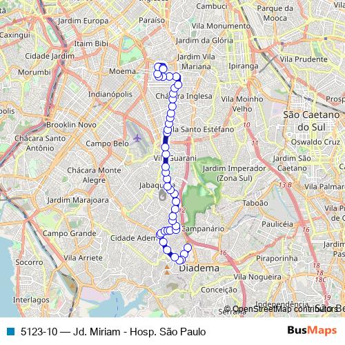 5123-10 bus Line Map