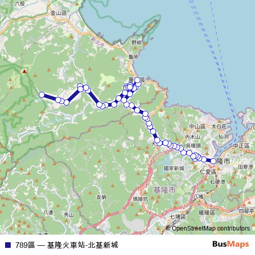 789區 bus Line Map