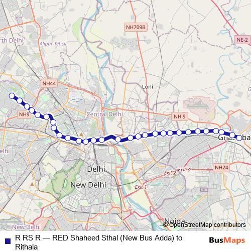 R RS R metro Line Map