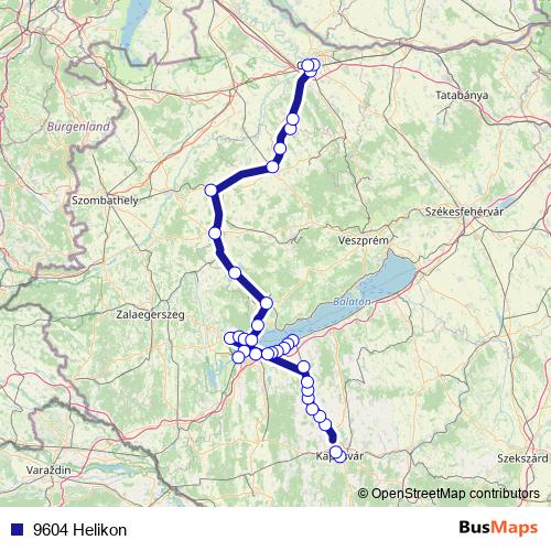 9604 Helikon rail Line Map