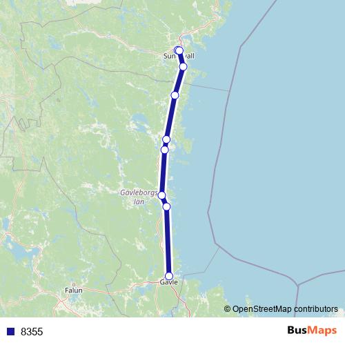 8355 rail Line Map