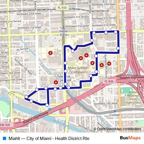Miahlt bus Line Map