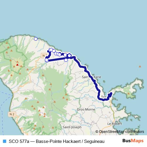 SCO 577a bus Line Map