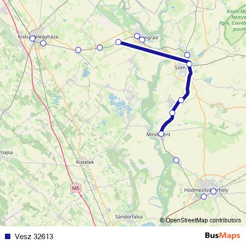 Vesz 32613 rail Line Map