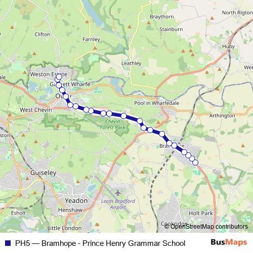 PH5 bus Line Map