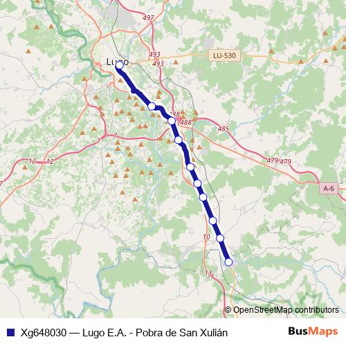 Xg648030 bus Line Map