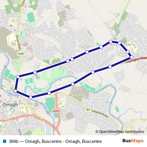 384b bus Line Map