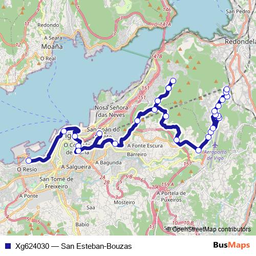Xg624030 bus Line Map