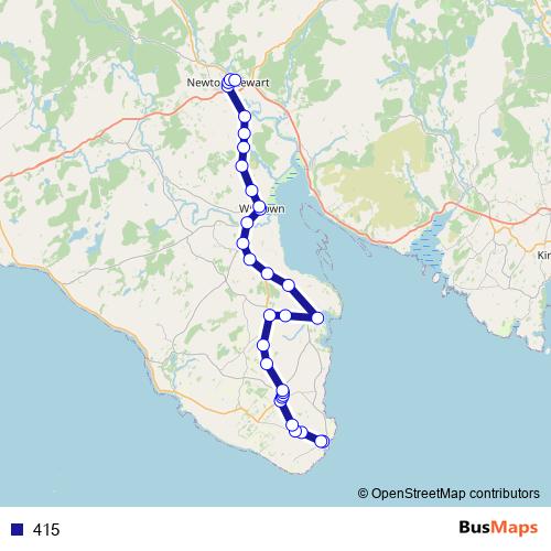 415 bus Line Map