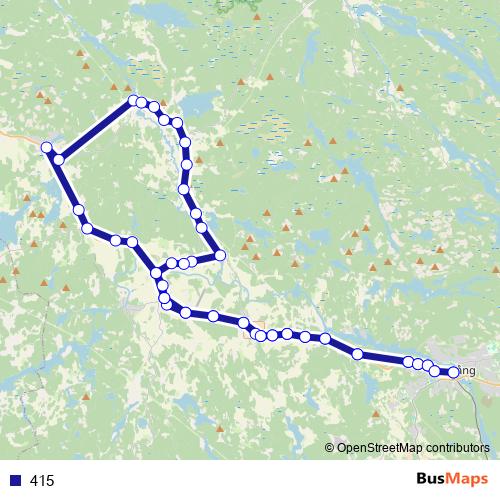 415 bus Line Map