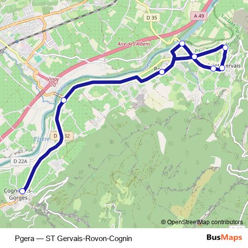 Pgera bus Line Map