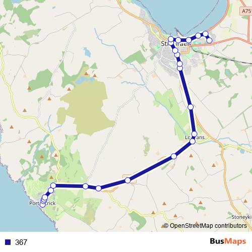 367 bus Line Map