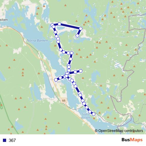 367 bus Line Map
