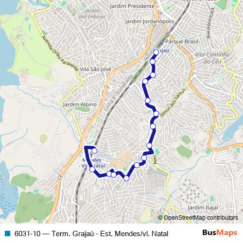 6031-10 bus Line Map